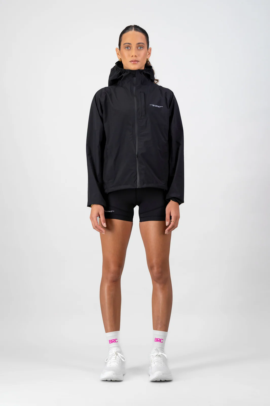 Essential Women's Waterproof Jacket - Black - Image 5